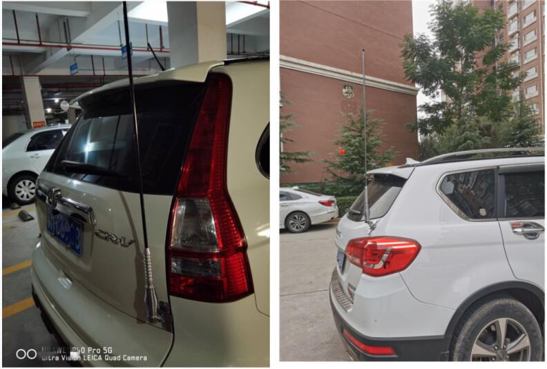 Bold hard rod 1 m long stainless steel car decorative antenna SUV car clip modified flagpole