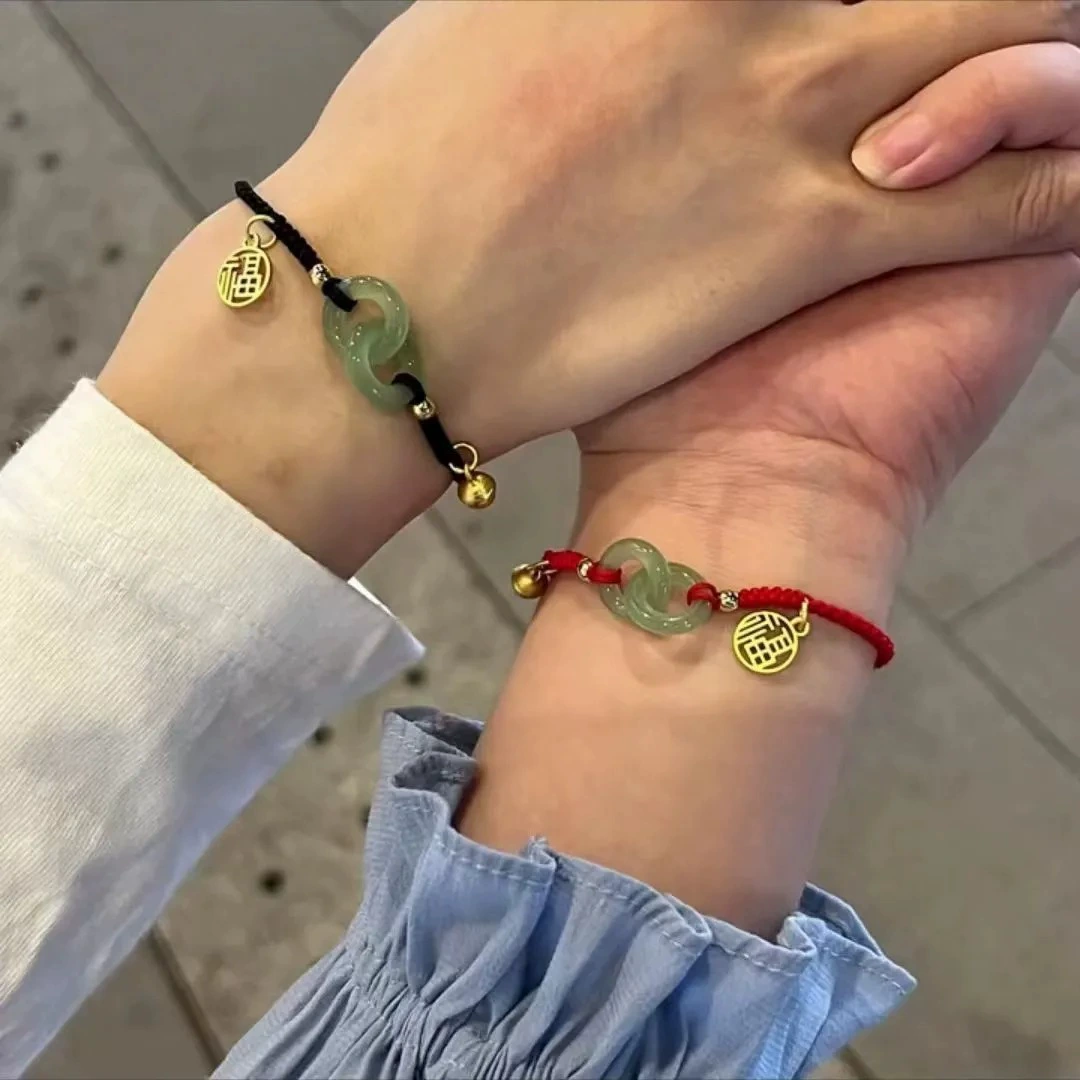Woven bracelet, protective amulet, universal buckle for beloved, internet celebrity, simple and elegant design