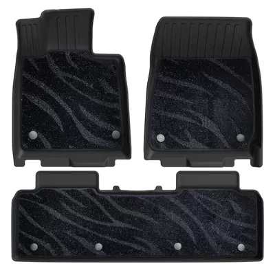 Mats, and Backrest Pads – Modelə uyğun ayaqaltı - single-layer-foot-mat-obsidian-black-galaxy-blanket-surface