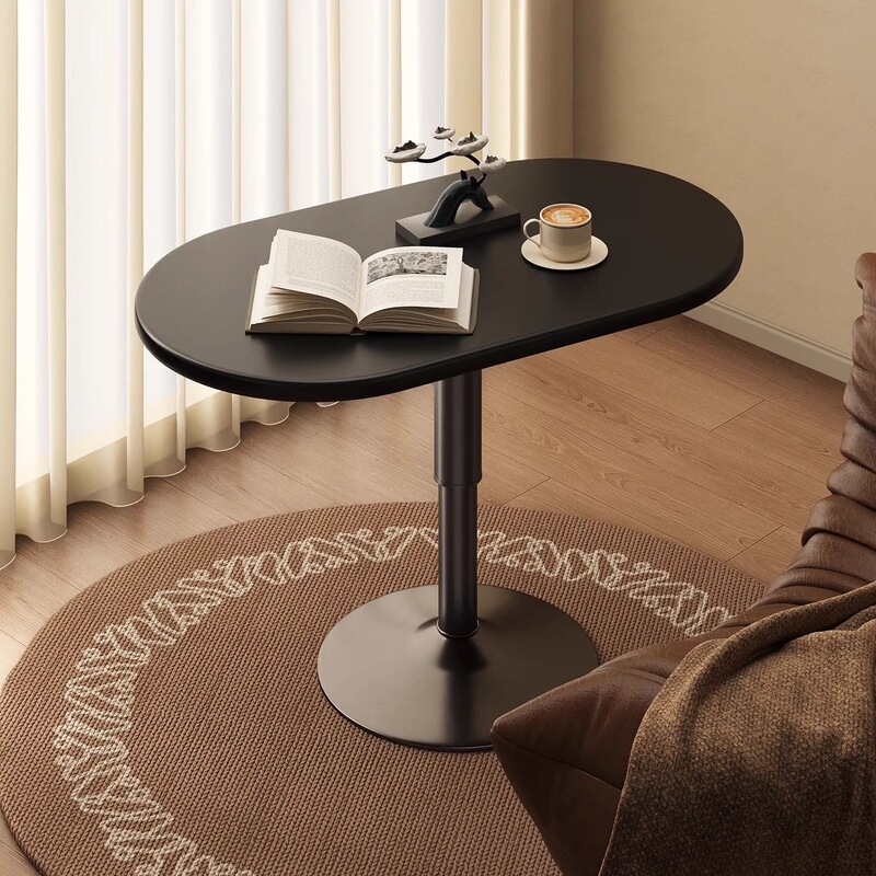 Pneumatic computer desk, adjustable height bedside table, movable small coffee table, laptop office desk, rotatable writing desk