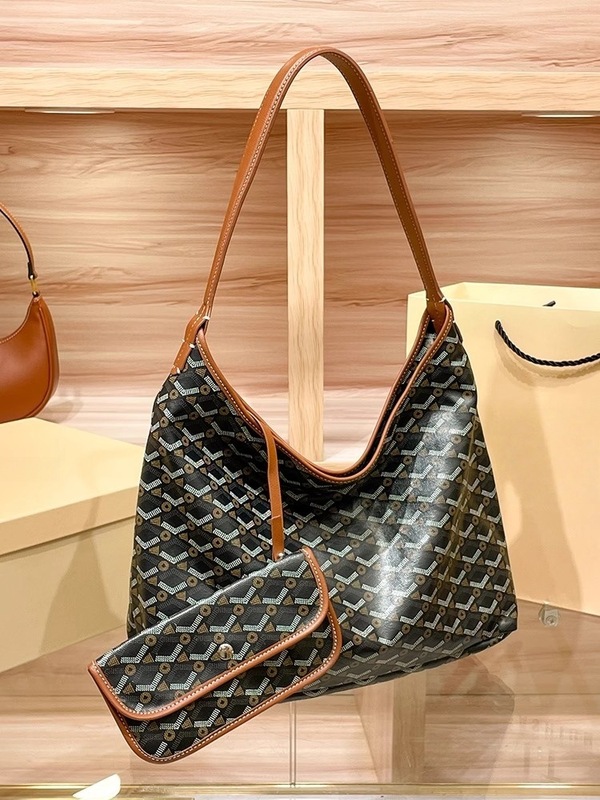 Dogtooth HOBO 脇の下バッグ女性のための 2025 新しいファッション夏ニッチ大容量ショルダーバッグ通勤女性のバッグ|undefined