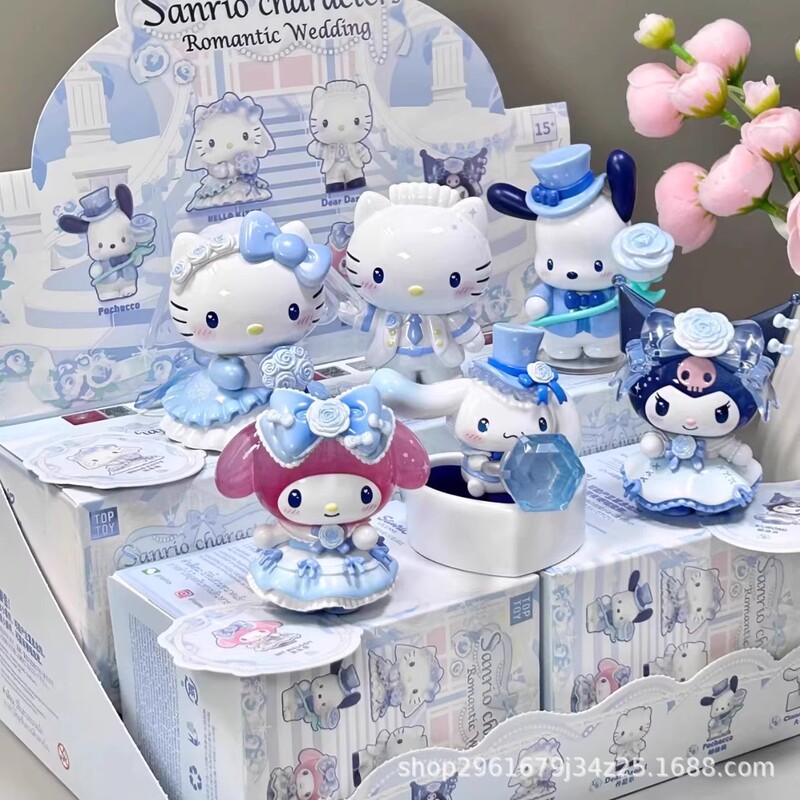 正版TOPTOY三丽鸥家族浪漫婚礼盲盒潮玩手办美乐蒂公仔桌面摆件|undefined