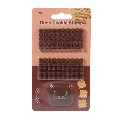 New Mini Alphabets Numbers Symbols Cookie Stamp Mold Stamp Set for Stamps Postage Stamps Cake Decoration Baking Tools