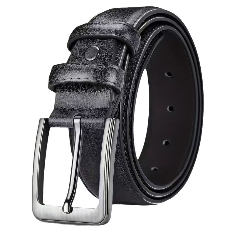Amazon Cross-Border Men's Pin Buckle Belt Men's Belt Wide Belt Trouser Belt for Young and Middle-Aged Men Dropshipping