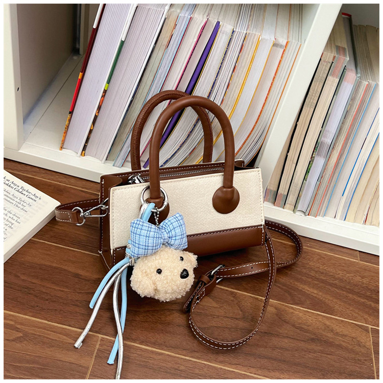 Bolso de mano de alta sensación para mujeres 2026 nuevo color de moda bolso de empalme pequeño bolso de hombro de lujo pequeño bolso image 10