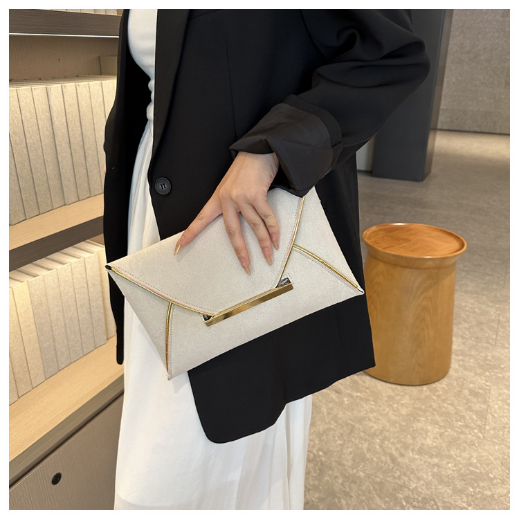 Women's Small Canvas Solid Color Vintage Style Classic Style Square String Envelope Bag display picture 5