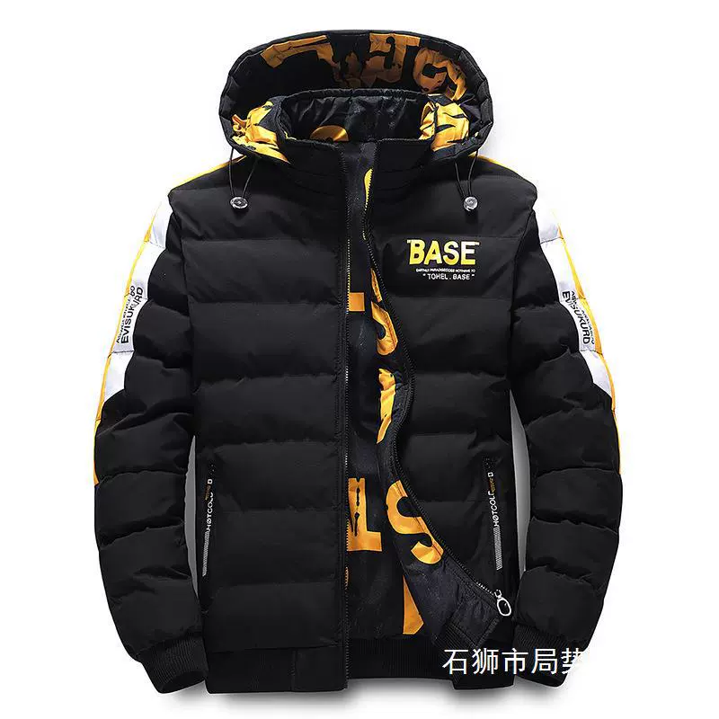 冬季棉衣男装加厚外套防寒服双面穿 韩版潮牌棉服男士大码棉袄