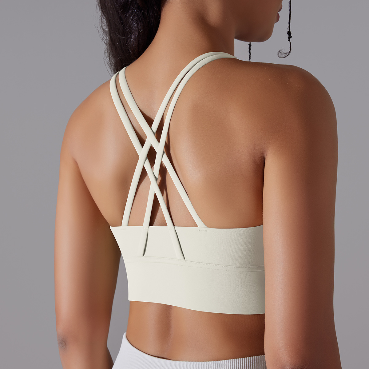 127g Weight Sleeveless Sleeve Length Nylon, Spandex Fabric Type Short Top Length Halter Crisscross Tank Tops Type Fitness, Yoga Occasion U Neck Neckline Solid Color Pattern Sports Style Sports Solid Color Nylon Spandex U Neck Active Tops Halter Crisscross Tank 161