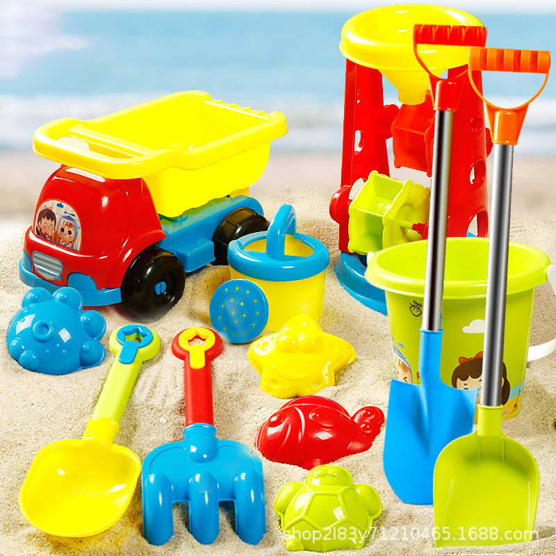 儿童沙滩玩具全套夏季沙池挖沙铲子塑料小桶沙漏车玩沙子工具批发