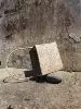 Белый с эффектом потертости