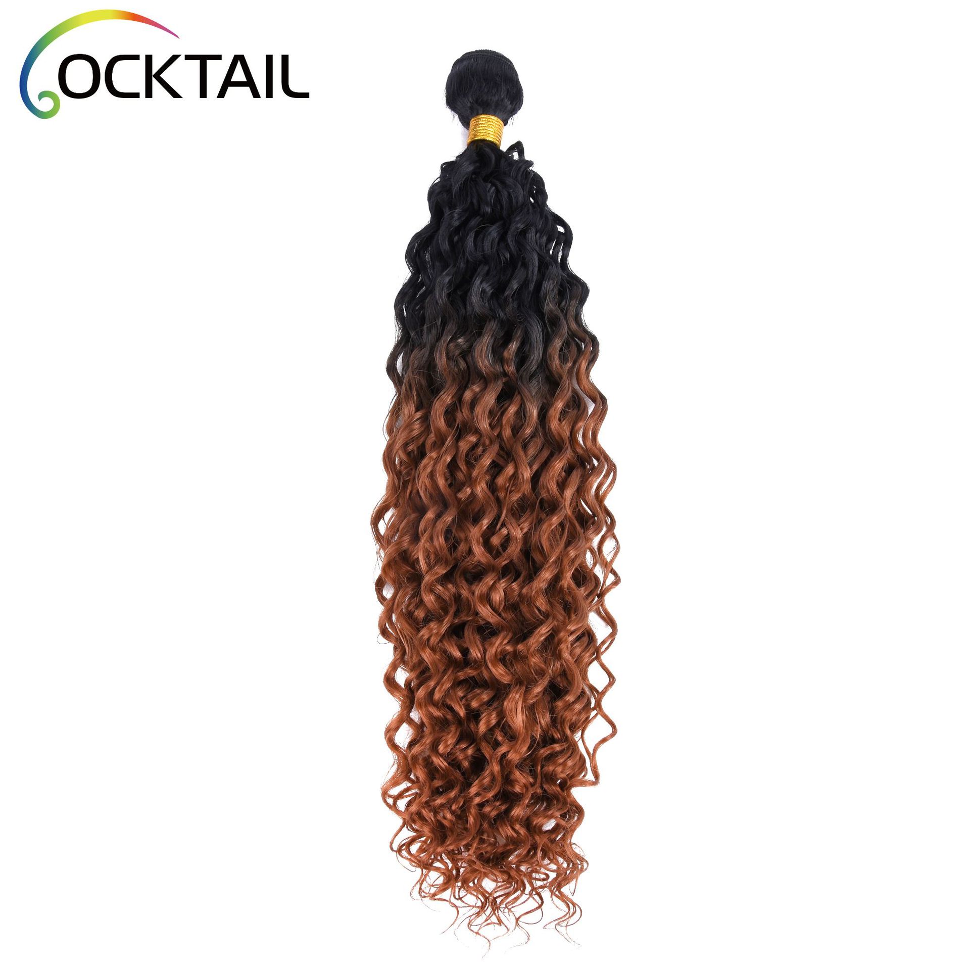 Kanekalon onda de agua de fibra química cortina de pelo venta directa de fábrica 3 + 1 fibra química cortina de pelo