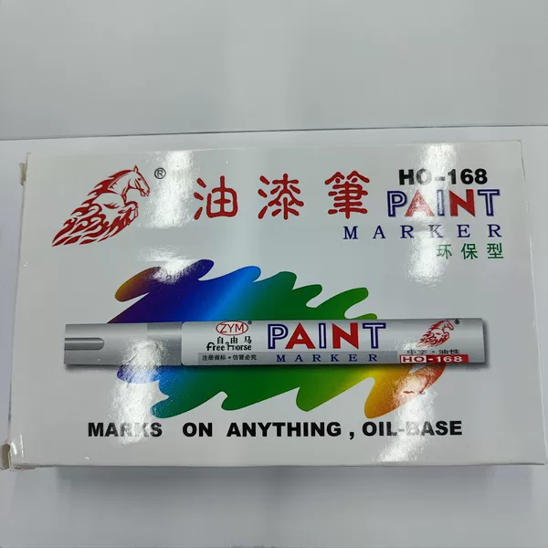 Free Horse Paint Pen-Ho-168 Touch-Up Pen White Marker Tire Pen Gold Signature Pen Oily