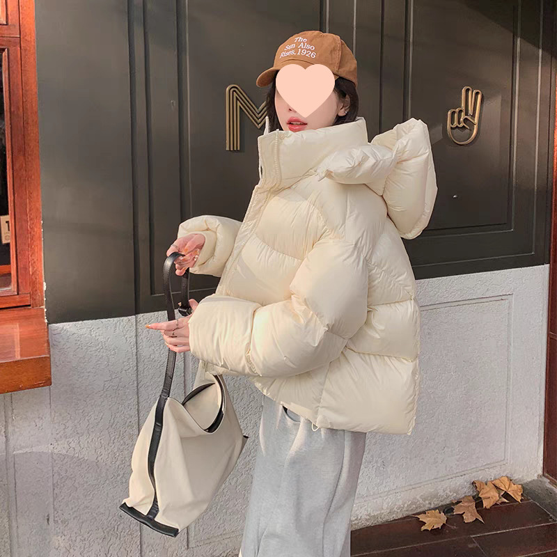 퍼프 다운 재킷 여성 신작 겨울 화이트 오리 다운 메일라드 트렌드 두꺼운 코트