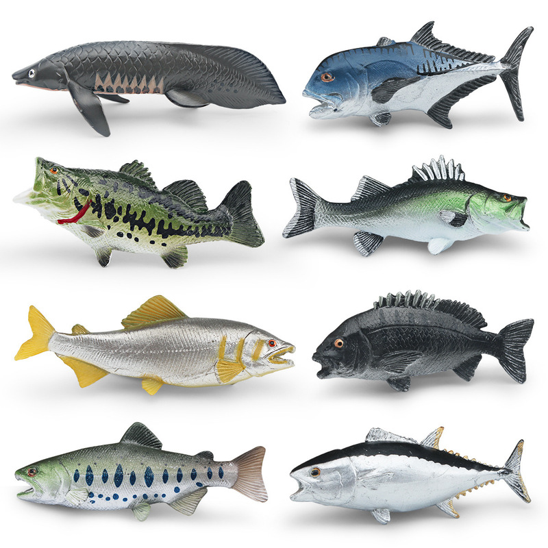 Cross-Border Artificial Kidsren's Cognitive Tuna, Real Snapper, Cow Snapper, Salmon, Marine Animal Model Ornaments and Toys Cross-Border Artificial Kidsren's Cognitive Tuna, Real Snapper, Cow Snapper, Salmon, Marine Animal Model Ornaments and Toys