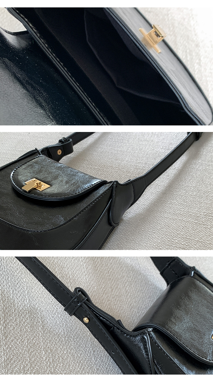 Version coréenne de la coque portable Meilad pour filles, housse à rabat avec boucle de niche, sac à bandoulière léger, sac à bandoulière en PU_voghion.com