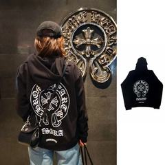 25AW CH* Hearts 正确版 东京限定梵文印花拉链连帽卫衣 男女同款