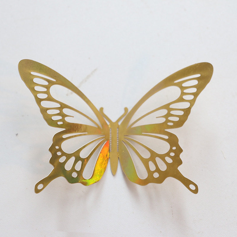 ❅Décoration murale papillon en métal creux 3D pour fête, maison ou salon_voghion.com