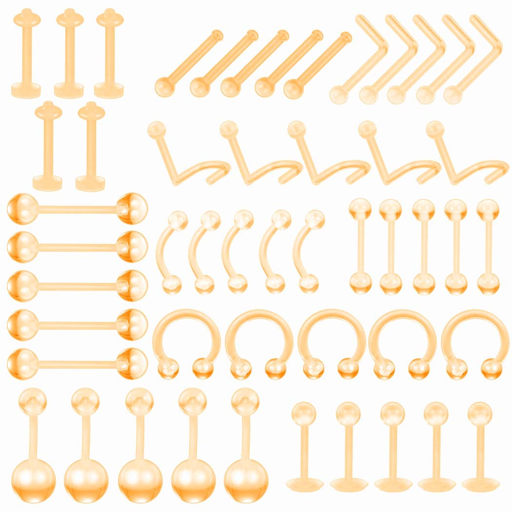 Popular umbilical nail eyebrow lip nail UV soft Rod earplug Amazon WISH sales jewelry accessories manufacturers spot direct supply