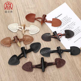 现货呢子大衣皮对扣男女款式大衣风衣羽绒服皮对扣半圆边对扣批发