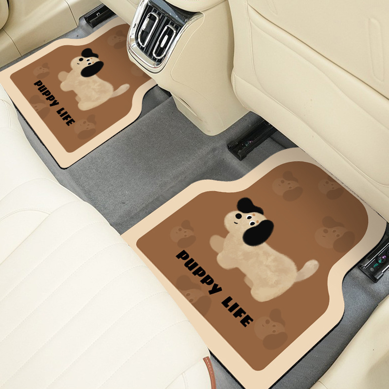 Cartoon Car Floor Mats, Soft Diatom Mud Floor Mats, Universal Car Interior Water-Absorbent, Quick-Drying and Easy-To-Clean Mats, Drop Shipping