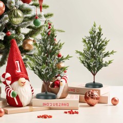 Christmas Tree亚马逊跨境现货批发圣诞装饰品落地摆件植雪圣诞树