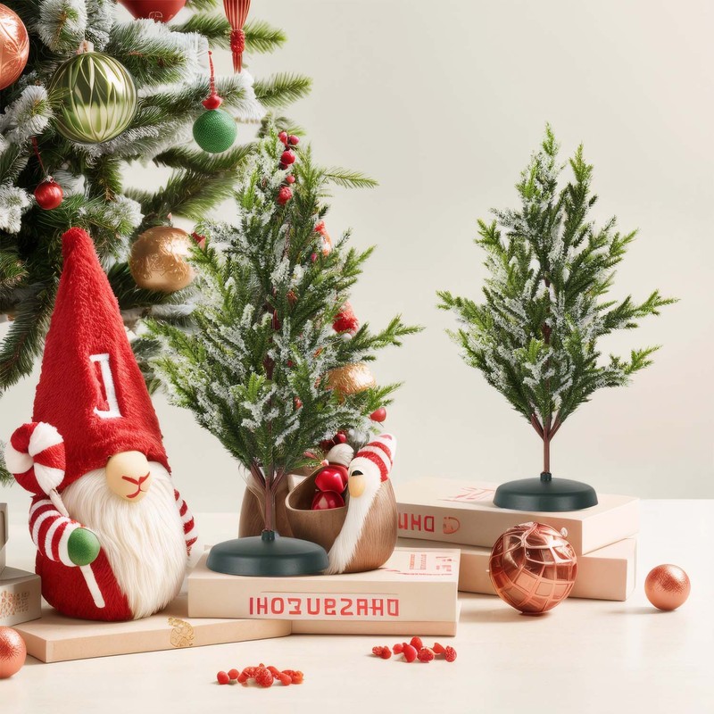 Christmas Tree亚马逊跨境现货批发圣诞装饰品落地摆件植雪圣诞树|undefined