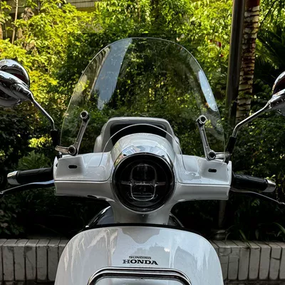 Special Front Windshield Modification – Motorcycle front windshield - 25-models-transparent-height-33cm-silver-integrated-stand