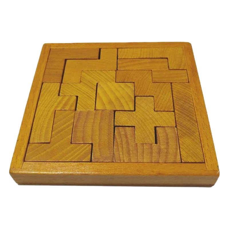 Juguetes educativos de educación temprana para niños, rompecabezas de madera, ejercicio de capacidad de pensamiento espacial, 13 bloques de construcción de cerebros al por mayor