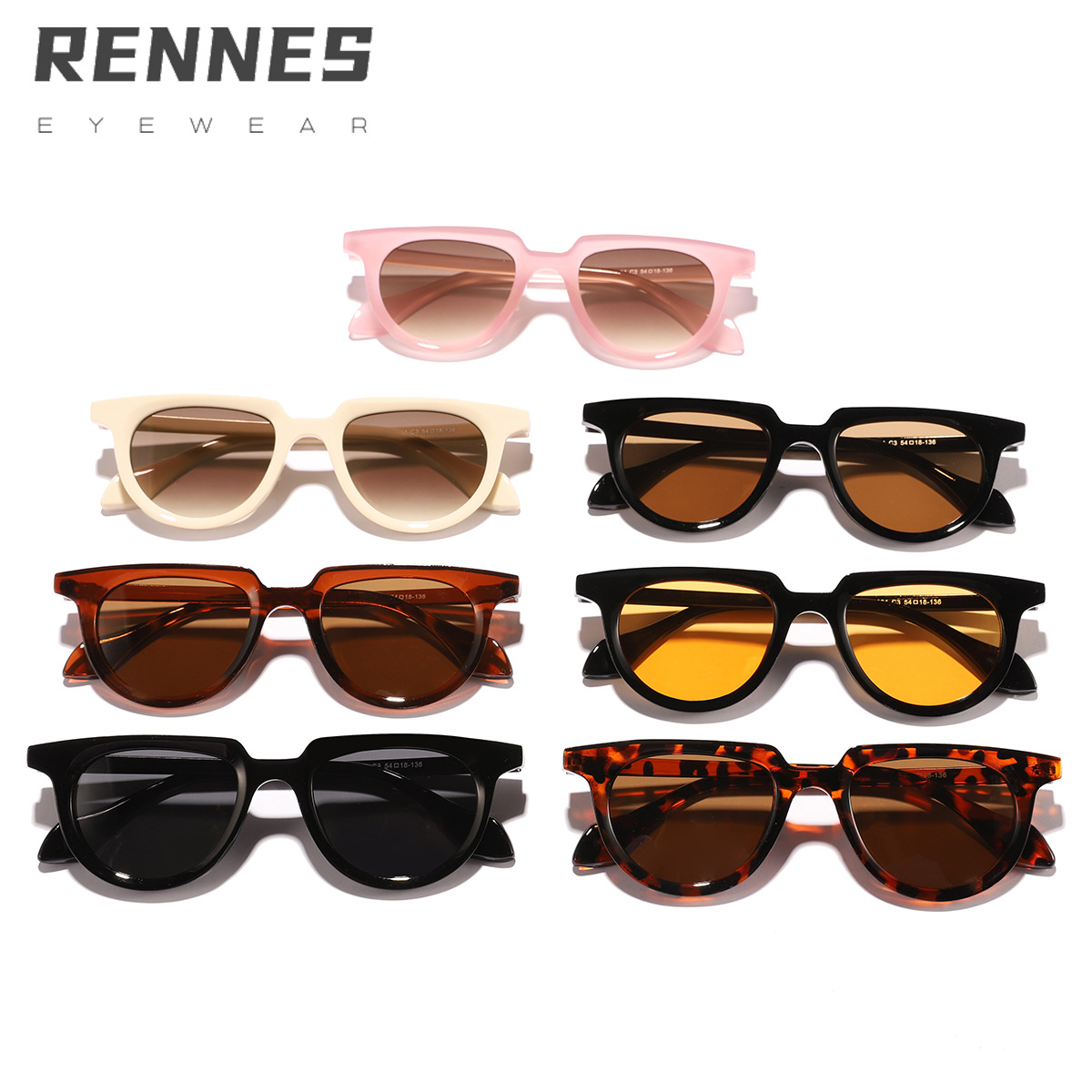 Versión coreana al por mayor transfronteriza de gafas de sol de ojo de gato de marco pequeño para hombres y mujeres gafas de sol de protección solar de alta gama europeas y americanas Sunglasses