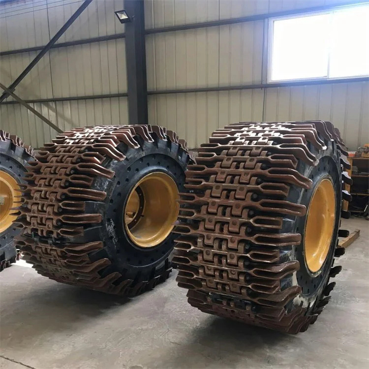 Cargador de carretilla elevadora Cadena antideslizante de neumáticos Cadena de protección de neumáticos Cadena de protección de neumáticos tipo de desgaste