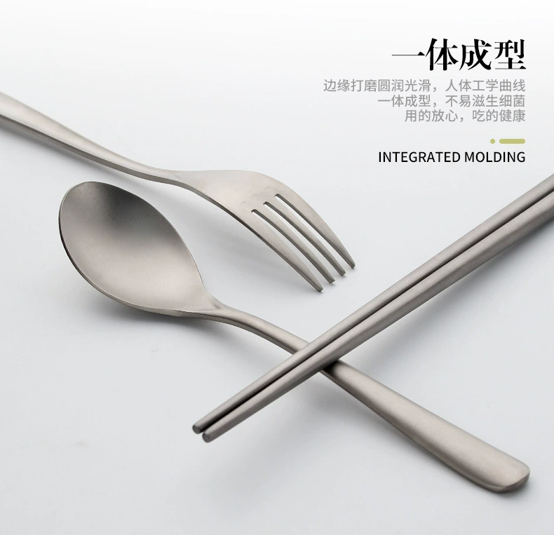 Travel tableware for camping, handheld set for home use, 3 piece set, wholesale