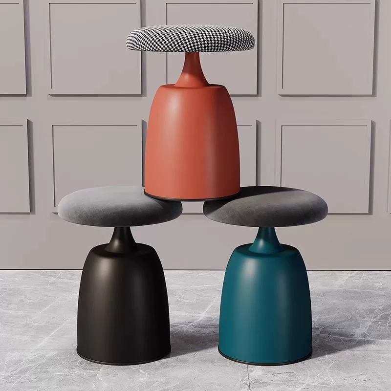 Комодесный стул Nordic современный маленький стул легкий и простой круглый стул сетка красный макияж стул стул стул модный домашний спальня низкий стул