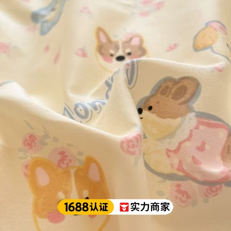 ins全棉纯棉牛奶绒床上四件套冬季A&B面加厚珊瑚绒被套床单三件套|undefined