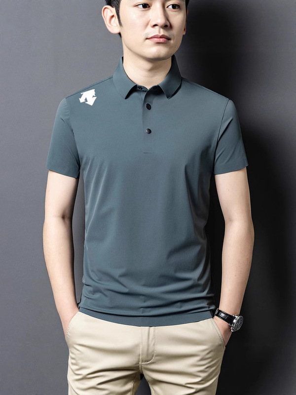 Dijia 同品質シームレスアイスシルク速乾半袖 Tシャツポロシャツメンズ夏ビジネスカジュアルトップス男性用|undefined