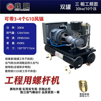 Paint, Water-In-Sand, Automotive Air Pump — Hava kompressorları - three-30kw10-voltage-power-frequency-engineering-screw-machines