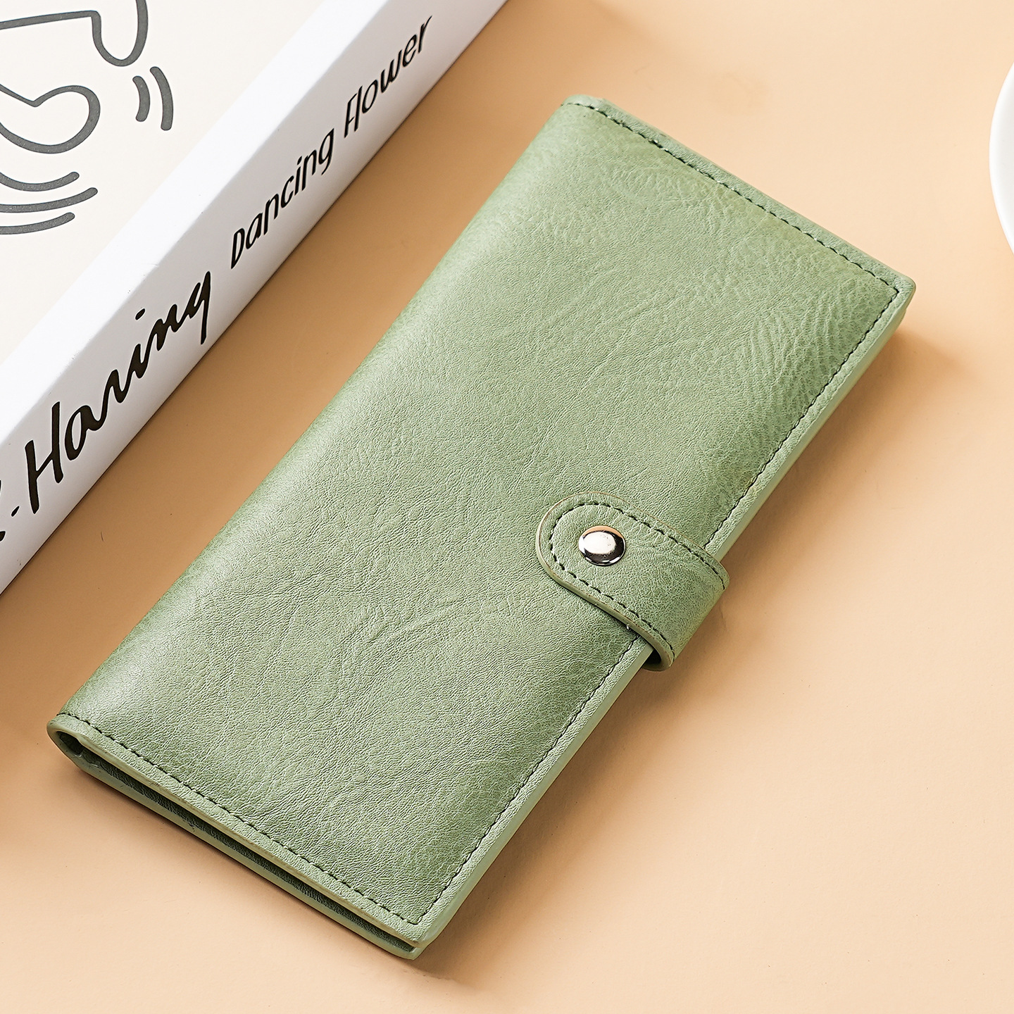 Transfronterizos de alto nivel de sentido largo dos veces la billetera de la señora billetera de comercio exterior simple cremallera multi-tarjeta billetera de cambio