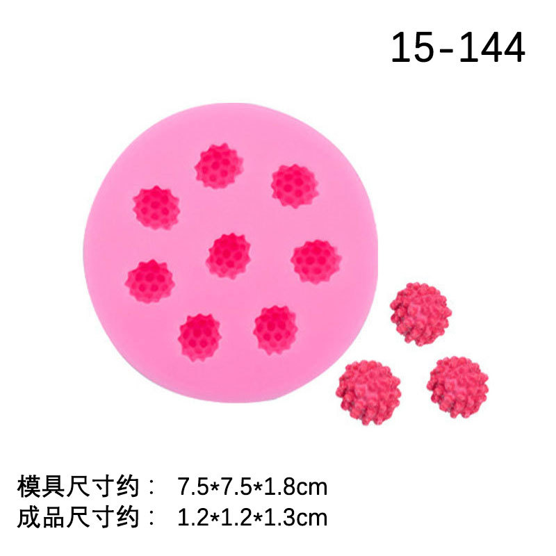 Fruta traje serie naranja carne arándano frambuesa fresa variedad de fruta modelado molde de silicona decoración de la torta del molde