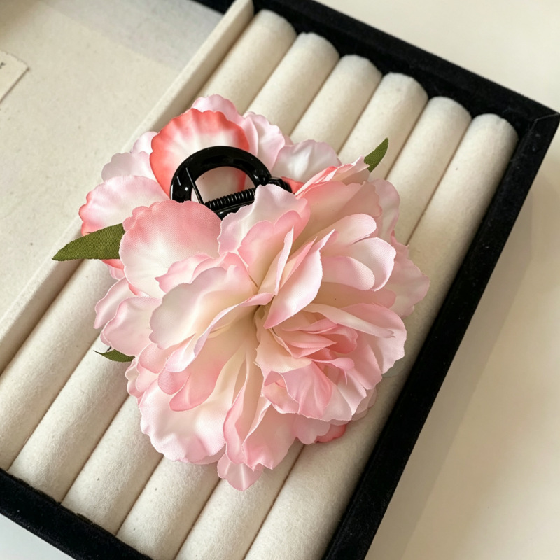 화이트 핑크 플라워 그리퍼