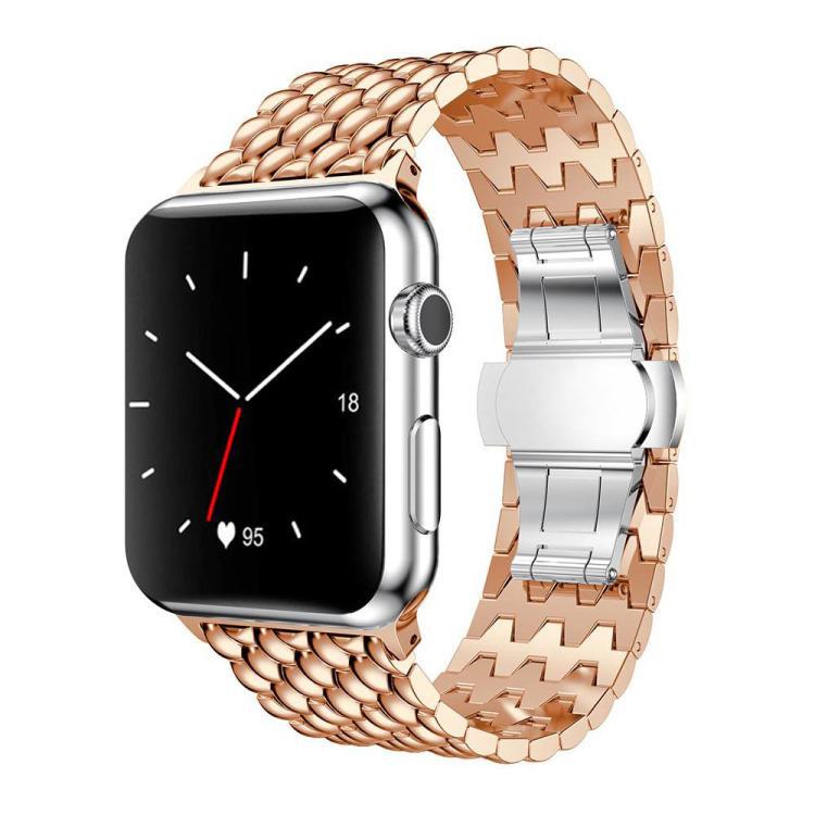xDfind correa de metal en relieve para Apple Watch 42 - 49mm correa de reloj de negocios para hombres