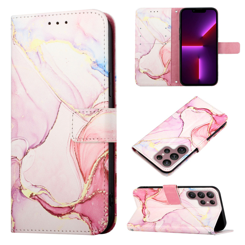 New marble flip leather case for Samsung S25Ultra bracket card S24PLUS/A16 protective cover New marble flip leather case for Samsung S25Ultra bracket card S24PLUS/A16 protective cover