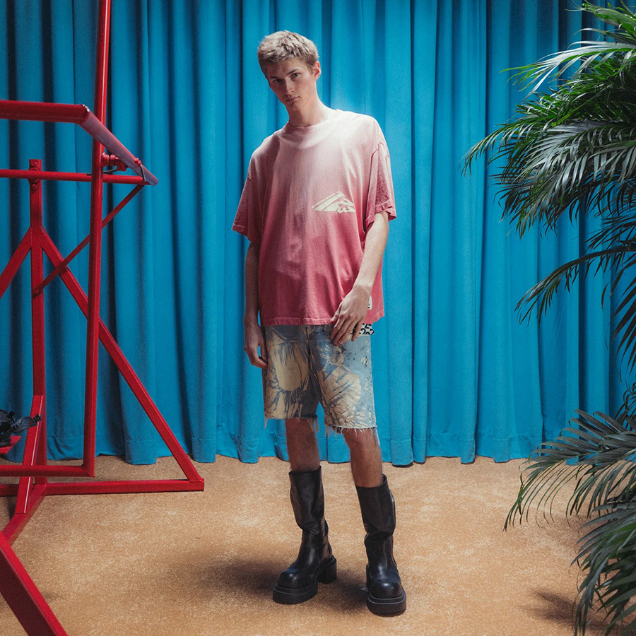 RRR 123 USO GYMGNOSTIC letra impresa pegatinas bordadas camiseta casual de manga corta para hombres y mujeres