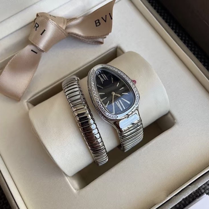 Snake Watch Baojia Gilt Snake Shadow Watch Fashion Creative Snake-Shaped Half Steel Band Women's Watch Cross-Border Foreign Trade