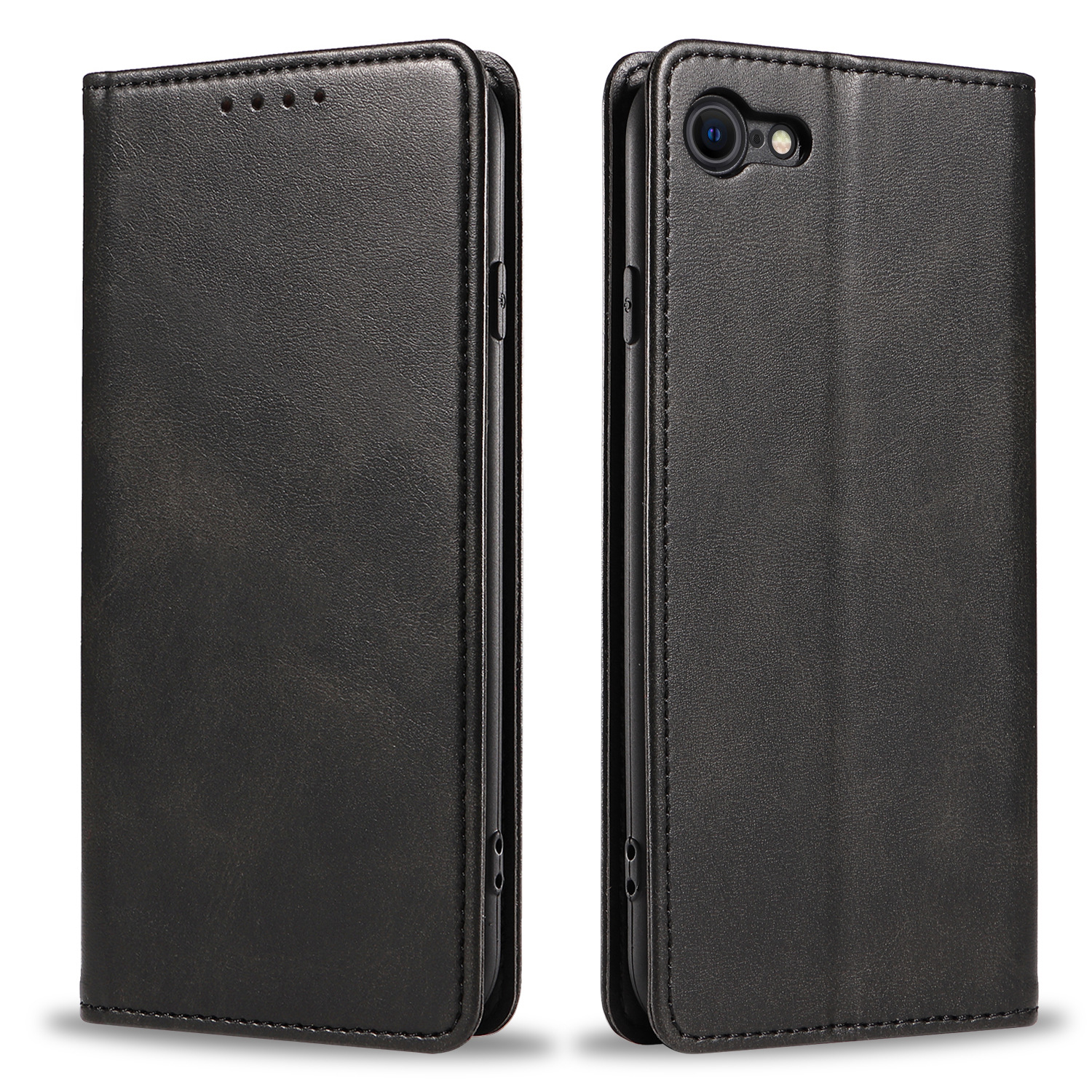 Leather Flip Case For Iphone 17 And 16 Pro With Card Holder_voghion.com