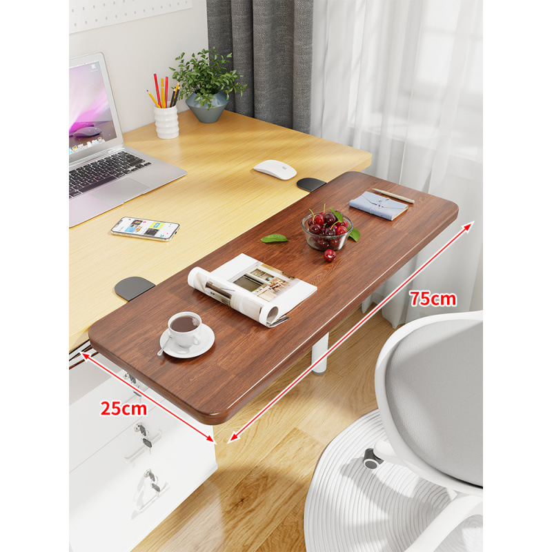 Mesa de escritorio extensión de mano mesa de computadora tablero de escritorio portador de teclado dormitorio tablero de estación de trabajo ensanchado extensión plegable