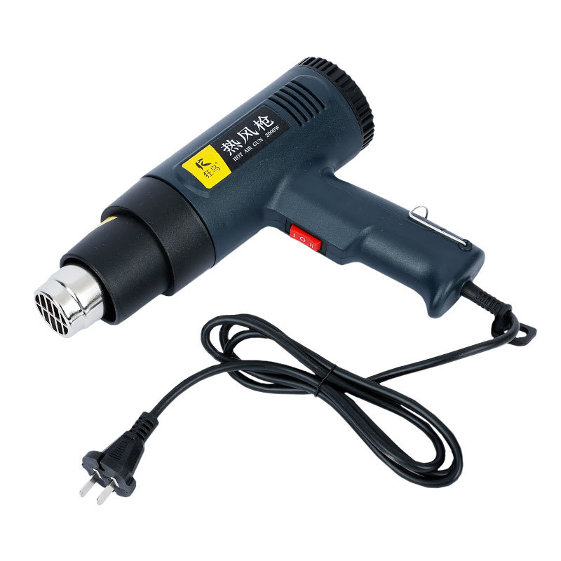 Fábrica directa de alta potencia 2000W pistola de aire caliente de temperatura constante fija enchufe bolsa de retracción de calor película especial image 6