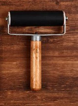 Wooden handle roller