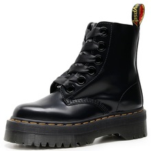 雷域欧美6孔厚底时装靴女1460英伦风女短靴子松糕系带机车工装靴5
