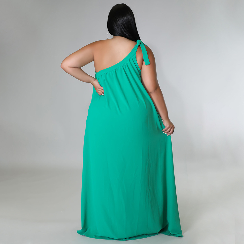 Spring&Summer Season Casual, Commute Style Wholesale Casual Commute Solid Color Daily Collarless Sleeveless Swing Dress