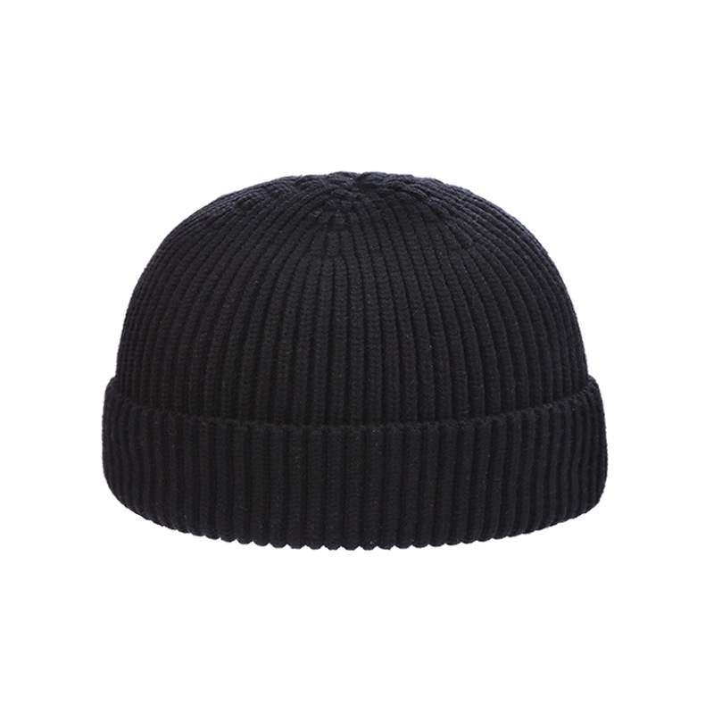 Men's Basic Simple Style Solid Color Eaveless Wool Cap display picture 3