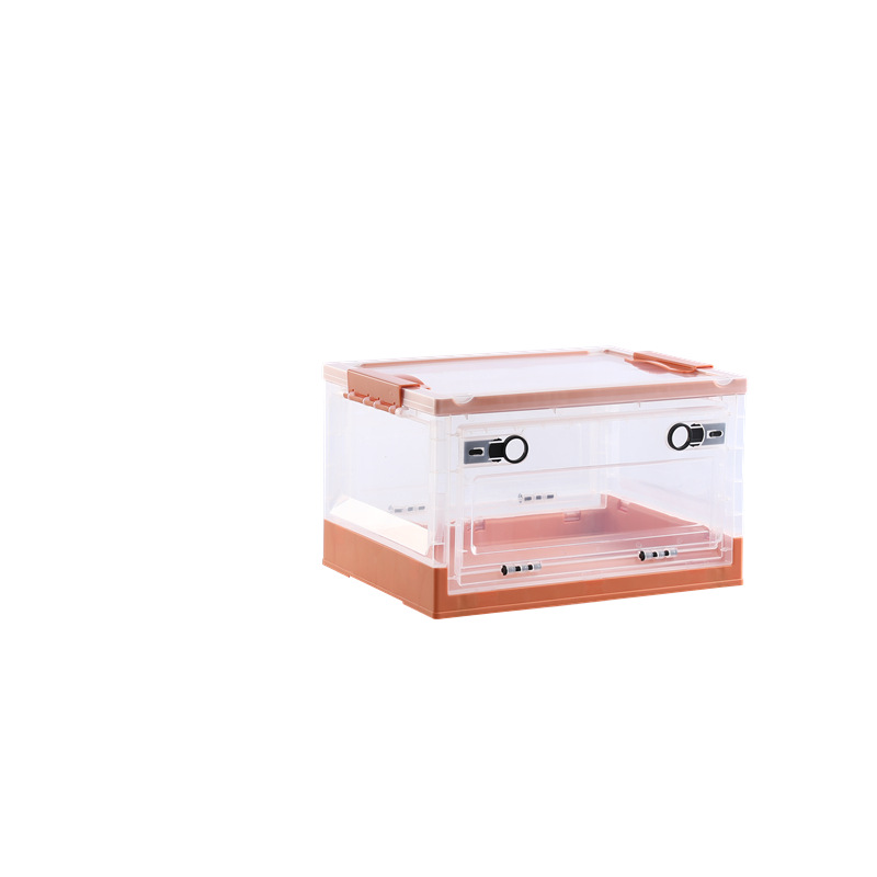 Ruge ropa puerta lateral caja de almacenamiento con ruedas libro caja hogar al aire libre camping plegable caja de almacenamiento